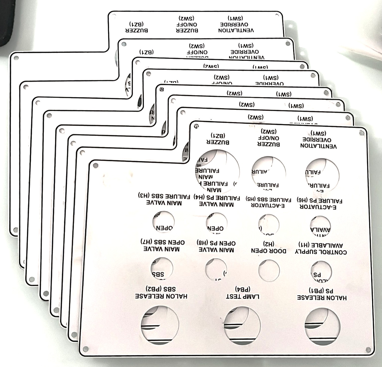 Aluminium Panel Labels